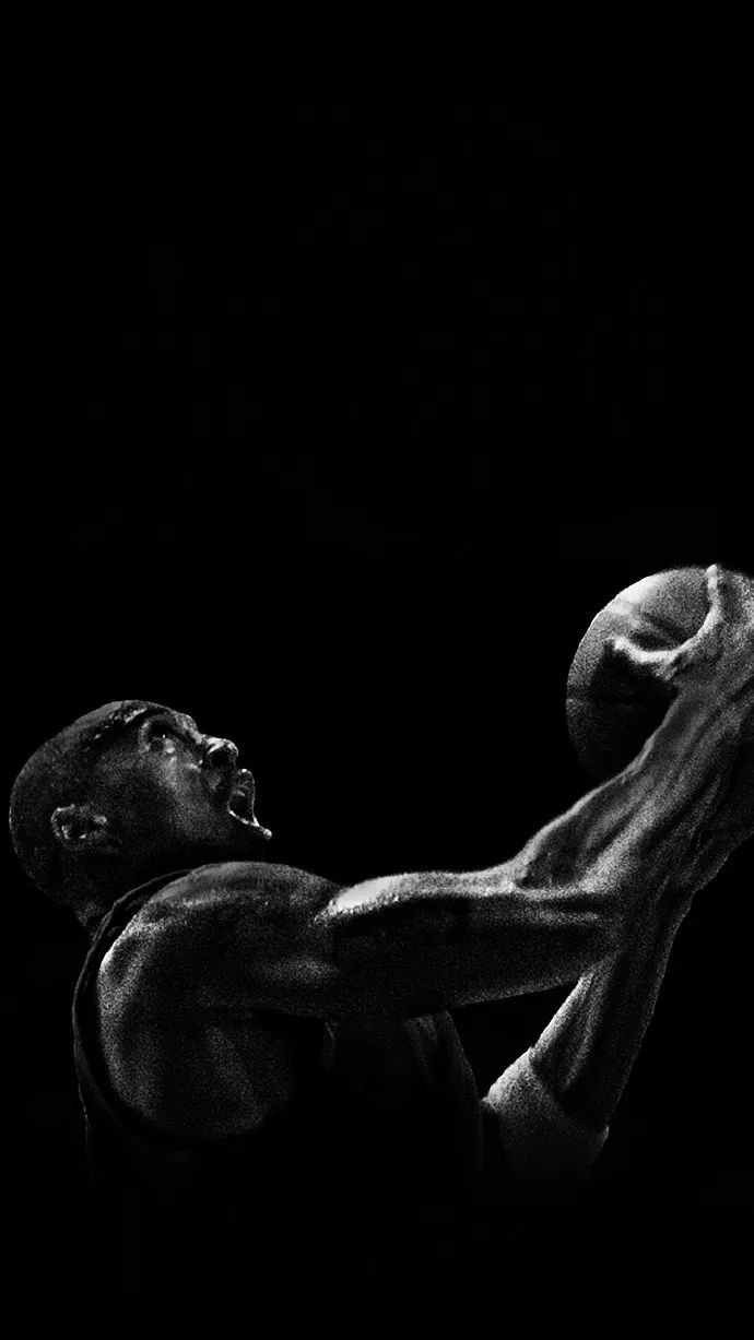 篮球手机壁纸黑白图片