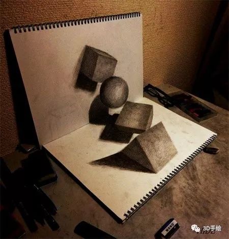 獨特的3d手繪素描作品欣賞