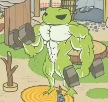 青蛙的健身之路更是有位肌肉男晒出了就不断被这只呆萌的呱刷屏因为一