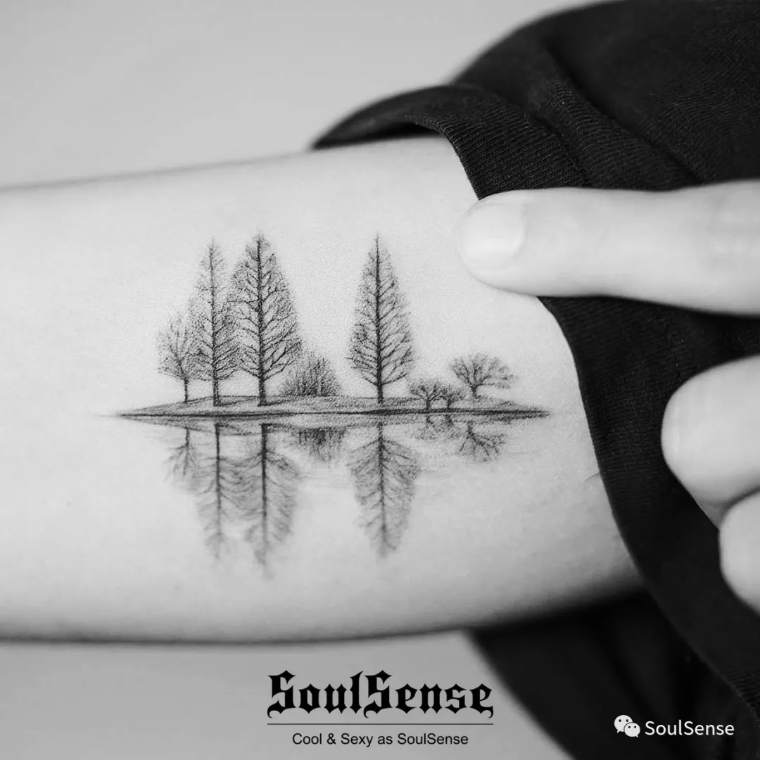象征孤独与自由的纹身图片