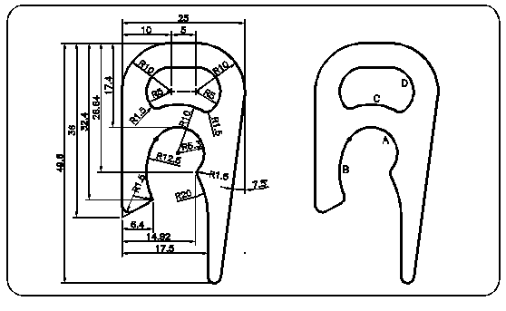 cad初学者简单图纸教程图片