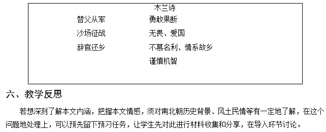 《木兰诗》教案:让你学会如何带动学生思考