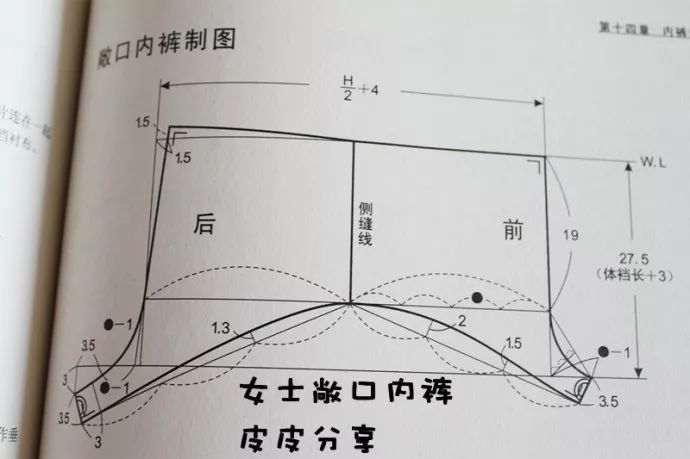 女式三角裤制图图片