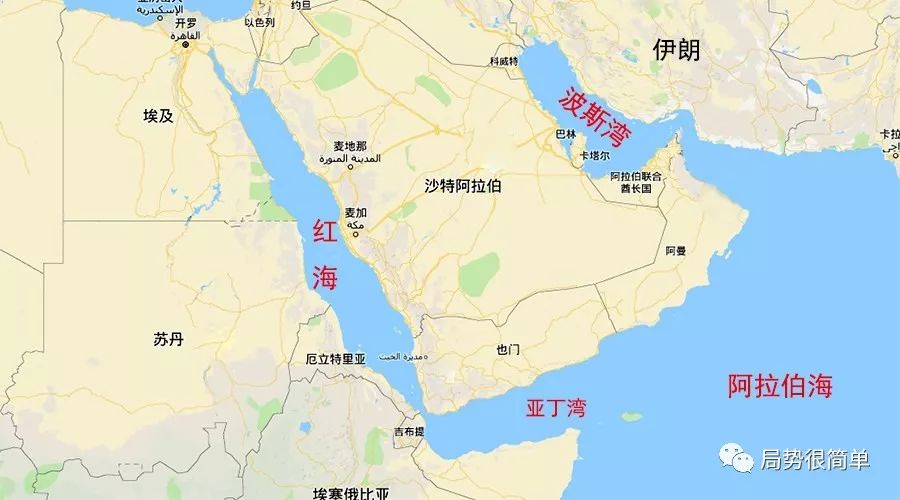 红海地中海地图图片