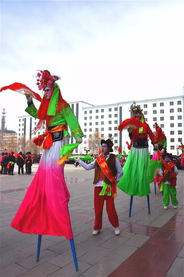 网络中国节元宵临夏和政秧歌上十三宁河人民的狂欢节