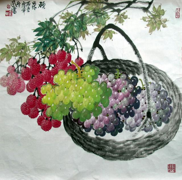 彩墨葡萄画大家——方凤富画集