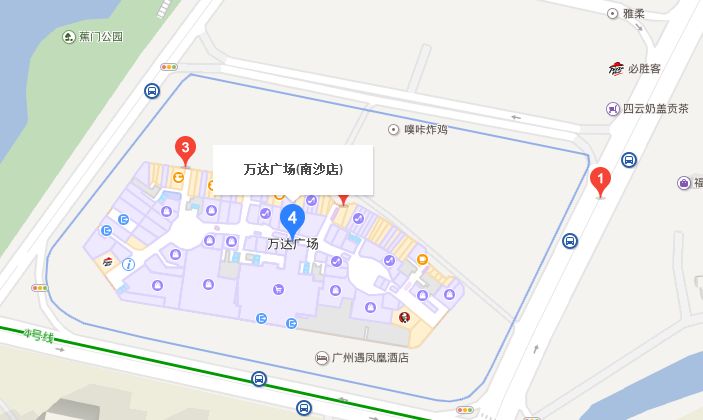 长沙万达广场地图图片