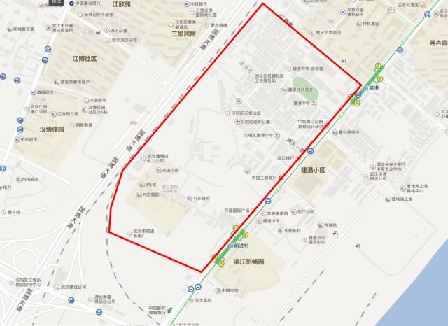 其它待拆遷片區▼3武昌區域楊園鐵四院片▼徵收範圍東至和平大道,南起