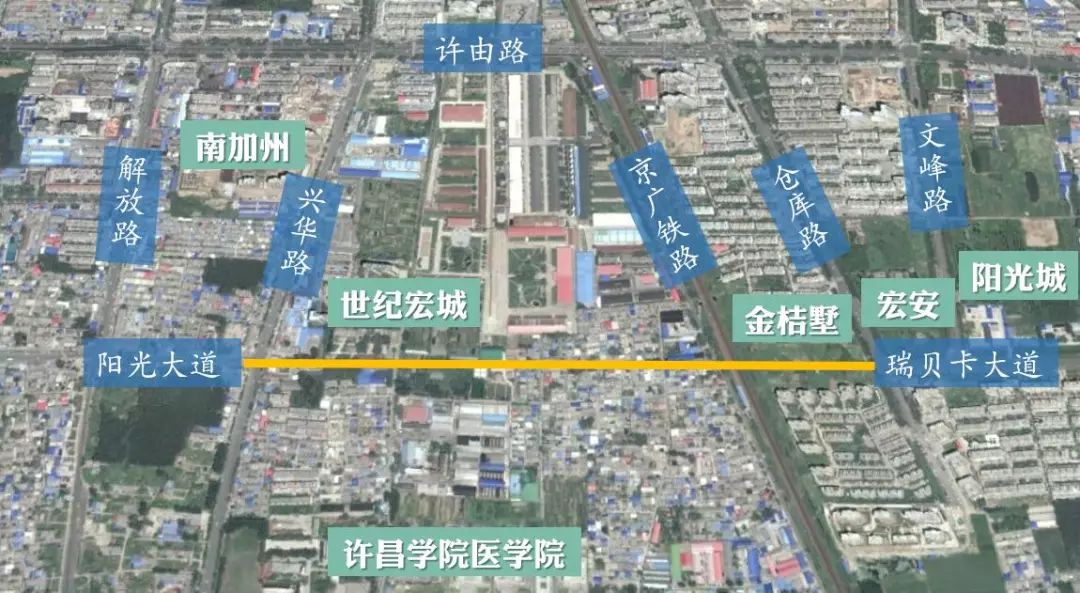 许昌规划扫描:瑞贝卡大道贯通工程,向阳路南延,建安区人民医院迁建