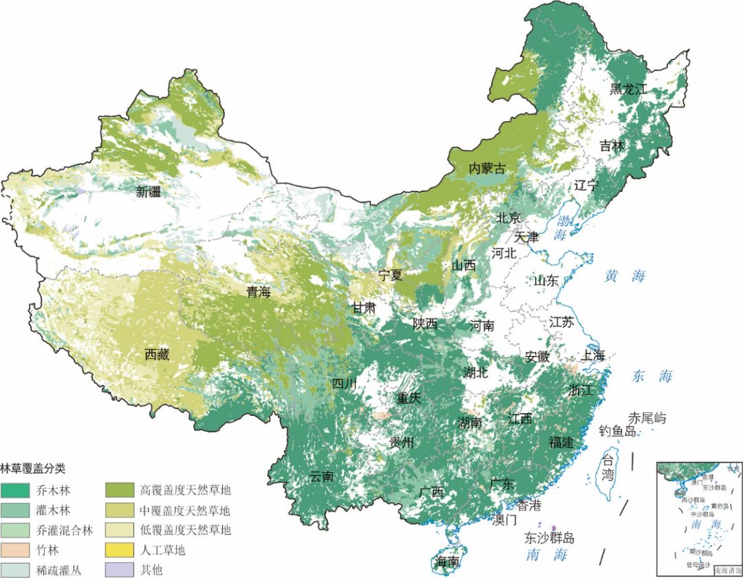 中国三大林区分布图图片