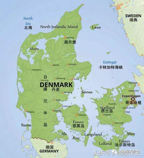 丹麦国土面积图片