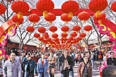 陕北榆林过大年 老街年味浓