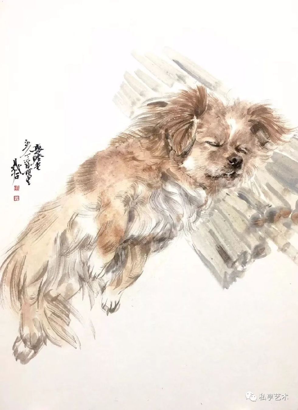 戊戌迎春丨晁谷花鸟画精品赏析