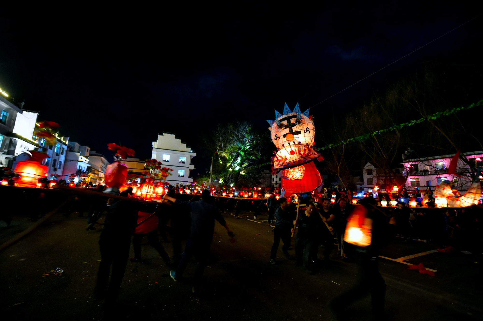 樟村板灯节图片