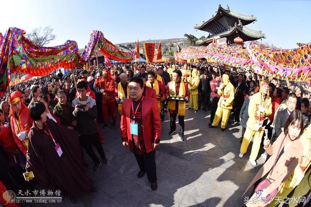 天水伏羲廟舉行戊戌(2018)年春祭伏羲迎獻飯儀式(天之水網)