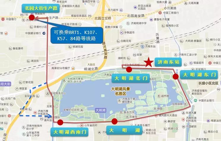 济南环城公园游船路线图片