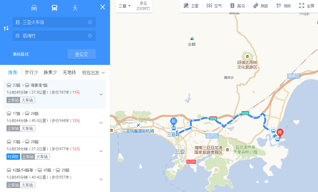 三亚市后海村地图图片