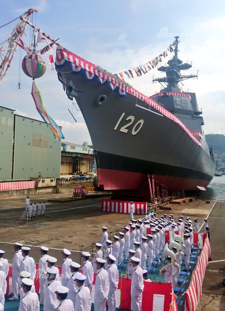 賣力跟中國比造船日本海自朝日級驅逐艦首艦交付