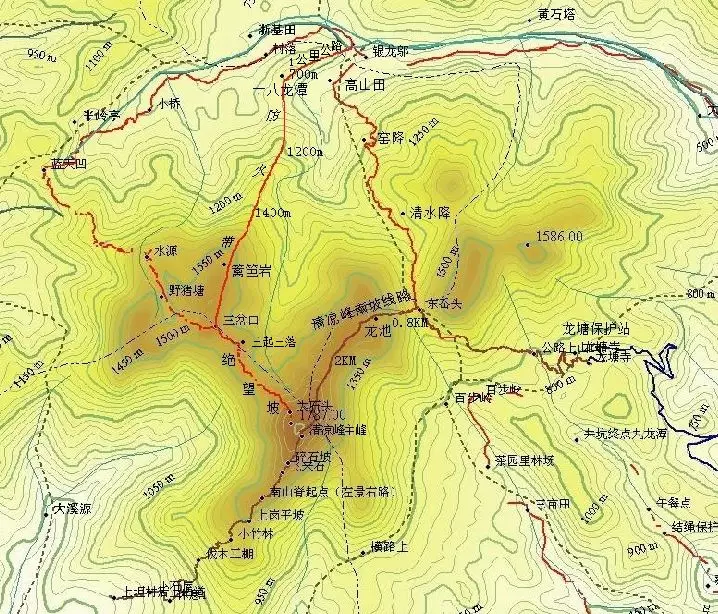 清凉峰地图图片