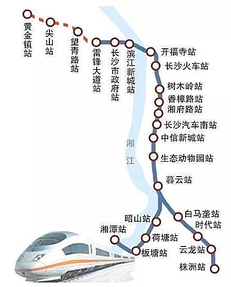 中信新城——汇聚地铁一号线和长株潭城际铁路两大轨道交通