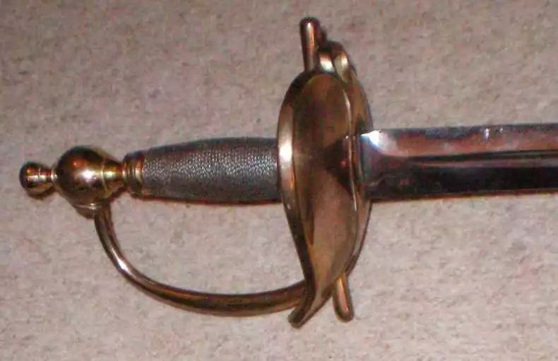 骑兵刀也不全是弯的拿破仑战争时期的1796直刃重骑兵刀