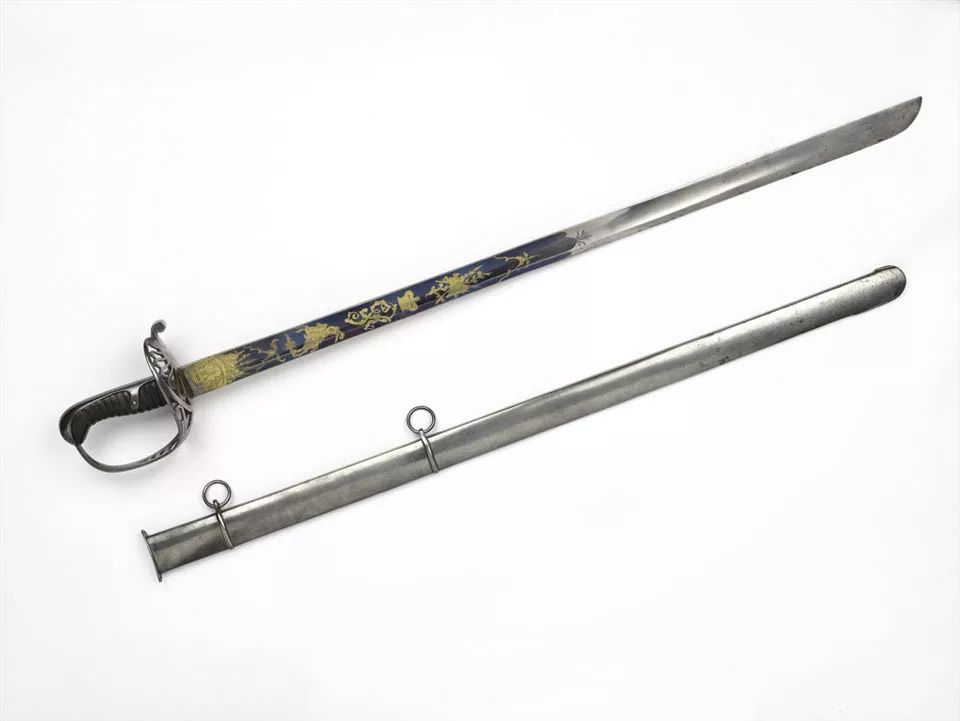 骑兵刀也不全是弯的拿破仑战争时期的1796直刃重骑兵刀