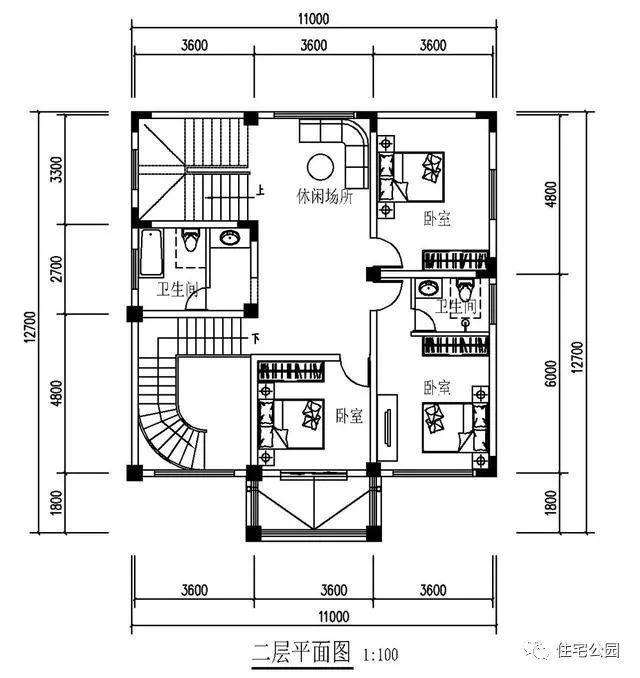 經典3層農村別墅4套外觀4種佈局30到50萬建好哪個適合你