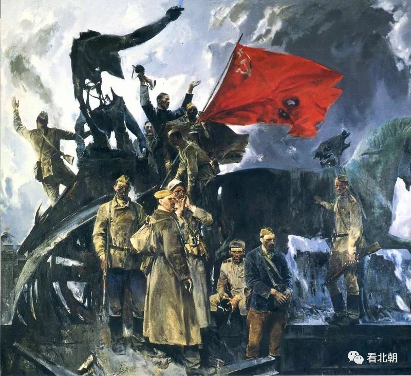 扑向德军坦克的奋勇苏联女兵:卫国战争题材油画作品一览
