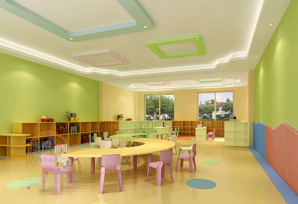 2200平米幼儿园现代简约风格装修效果图金宝贝装饰