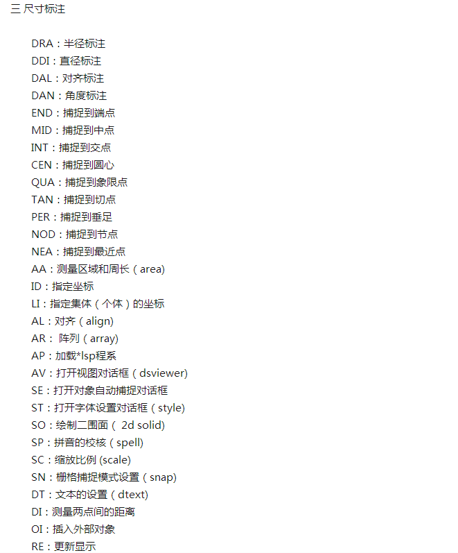 建筑必备:快速学习cad的70个快捷键