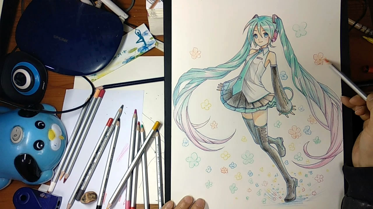 初音畫法,初音未來繪畫步驟 大叔漫畫工作室初音未來繪畫視頻教程