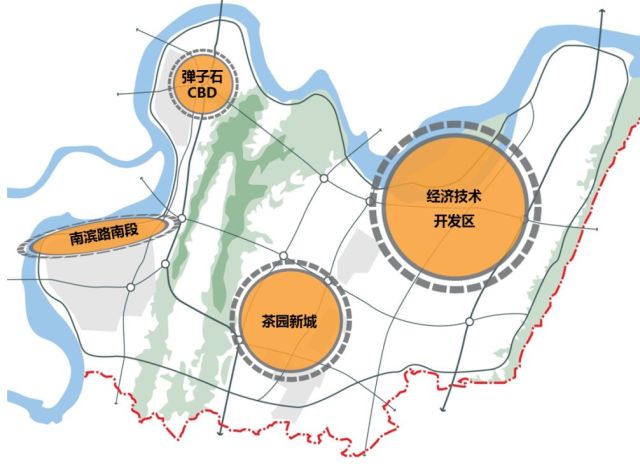 茶山新城规划示意图图片