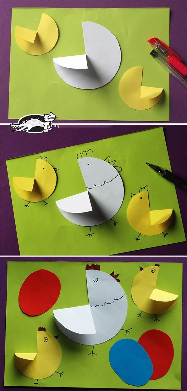 小鸡怎么制作手工作品图片