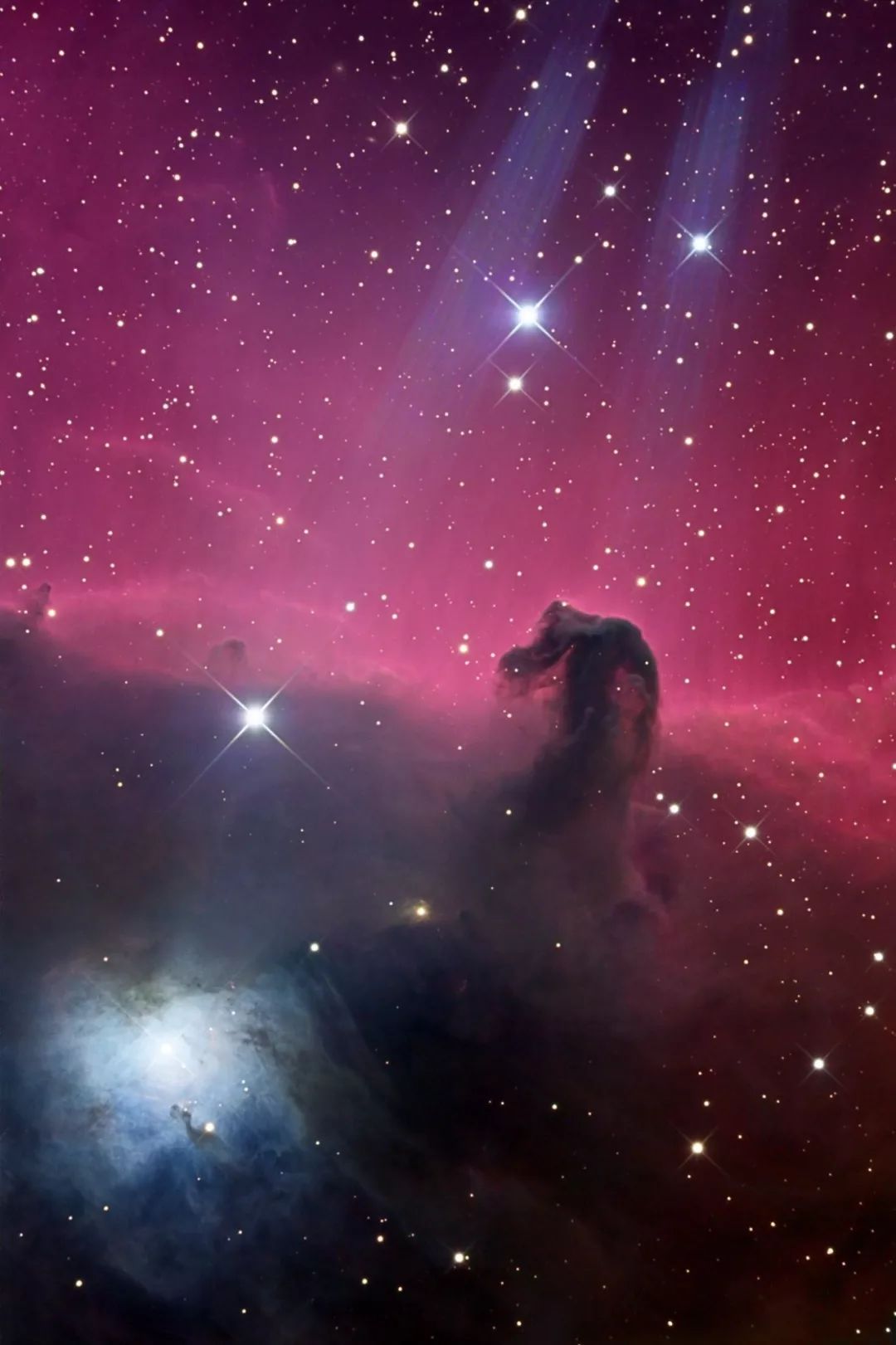 猎户座马头星云这一舞便过去了万年,无数恒星在宇宙的空间中生存和