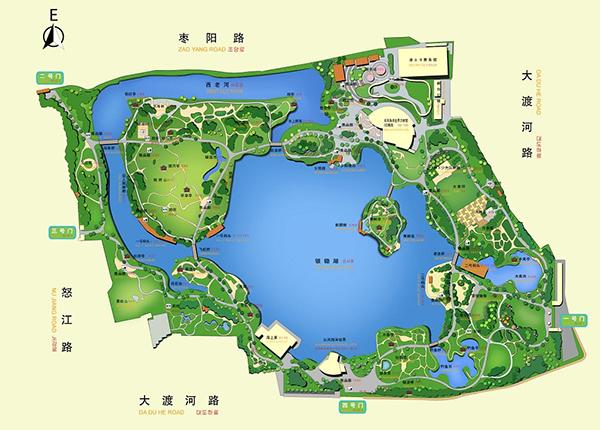 苏州河绿色地图图片