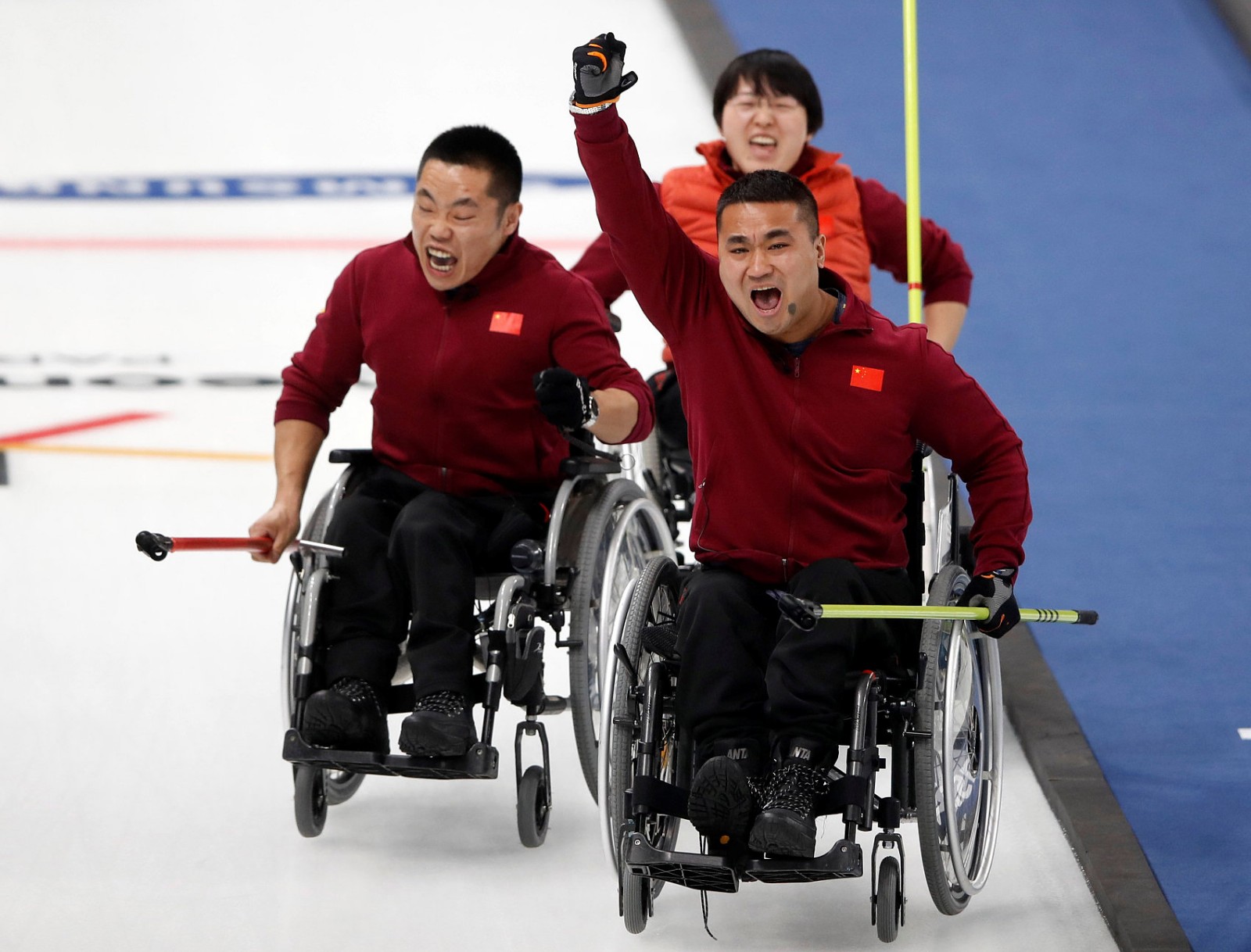 中国挺进冬残奥会轮椅冰壶决赛 北京时间3月16日下午,2018年平昌冬季