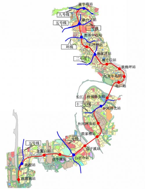 站点公布!重庆今年开建轨道交通5a线 恭喜巴南大渡口九龙坡!