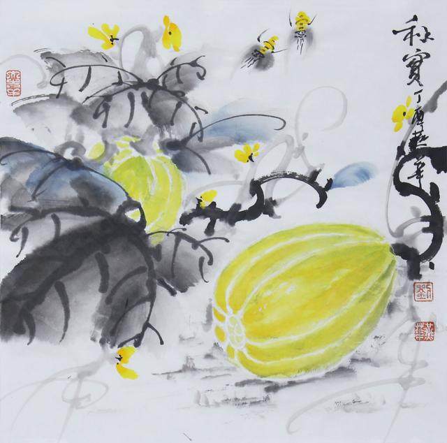 国画大师小香瓜画图片