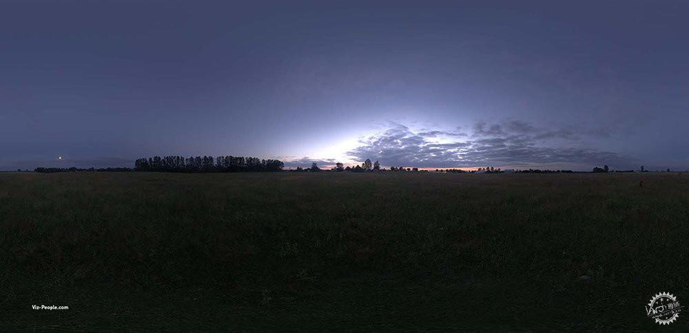 戈壁滩夜景图片