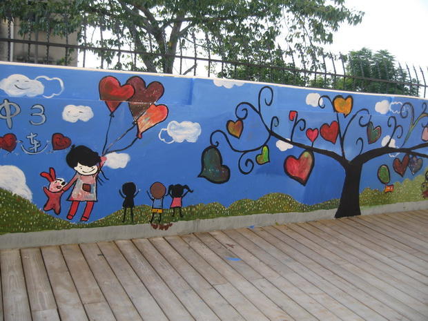 幼儿园围墙装修注意要点,幼儿园室外装修效果图,金宝贝装饰