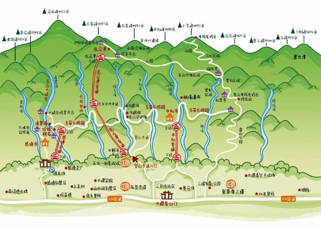 从化登山徒步导览图图片