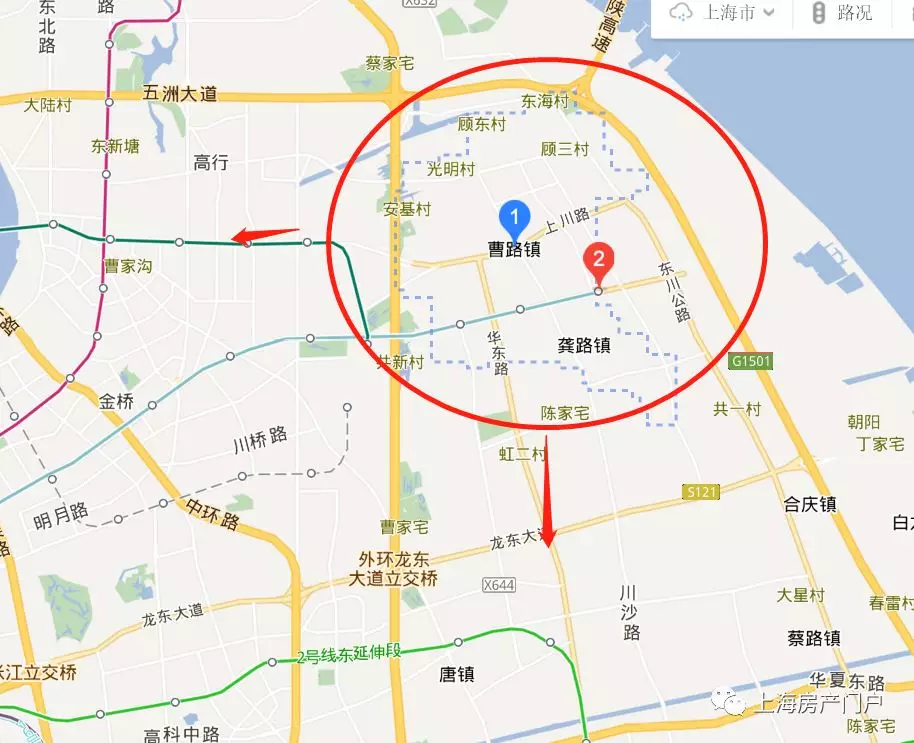 曹路镇区域图图片