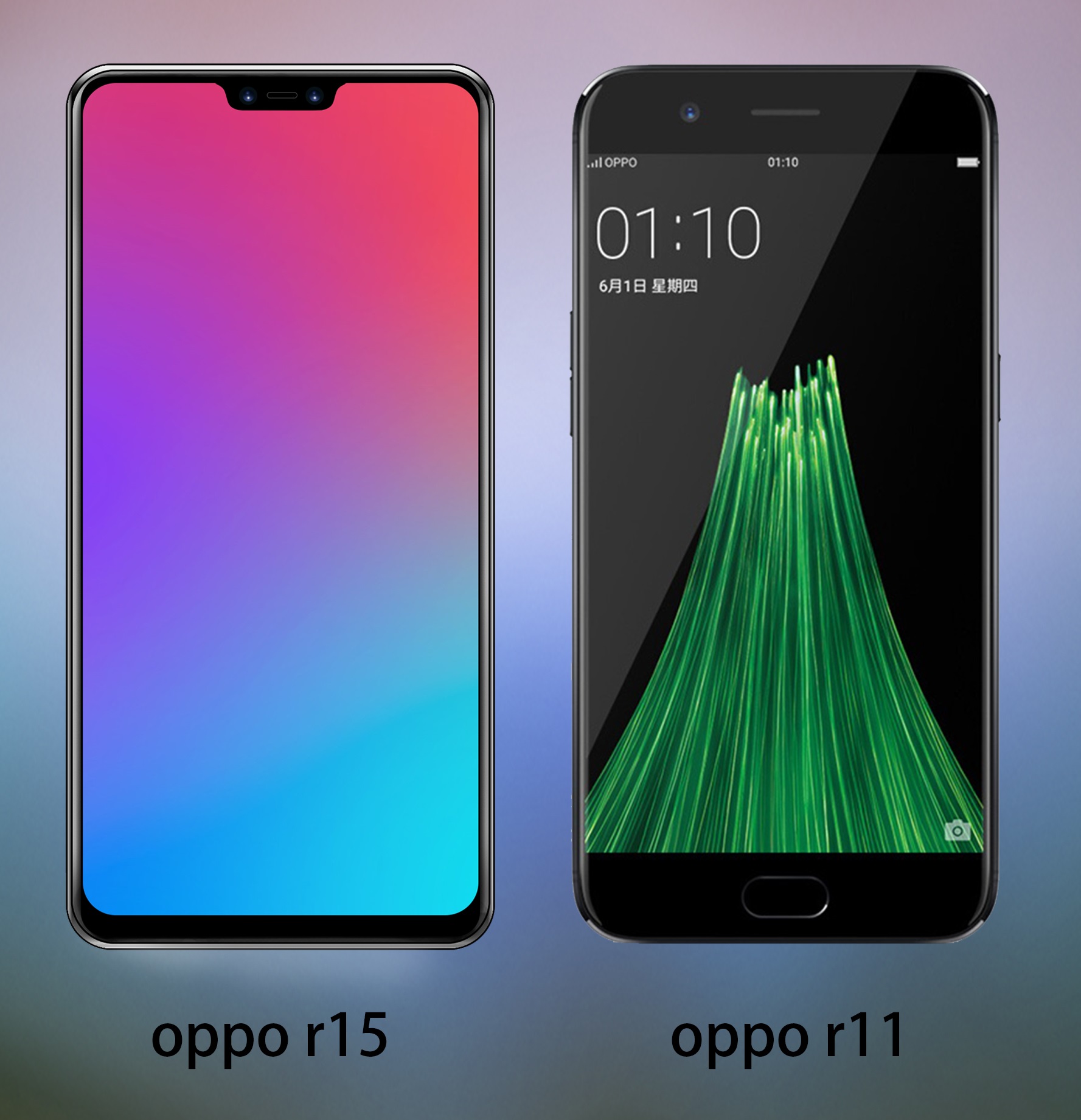 oppor15对比图片