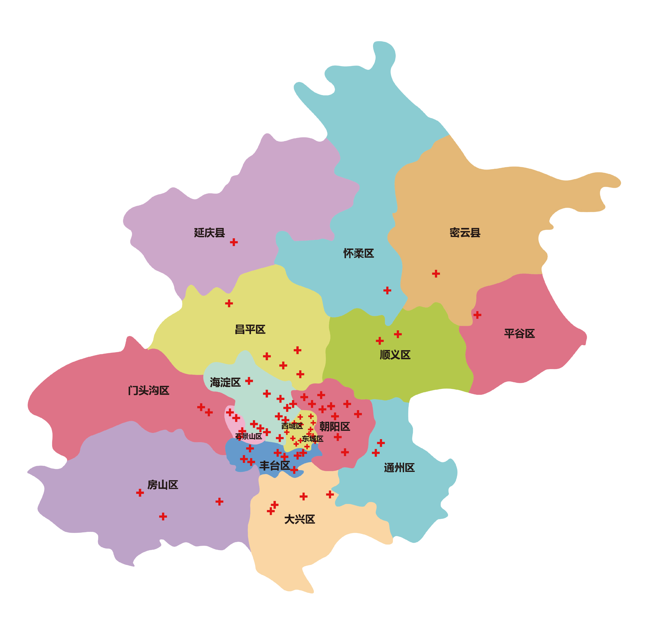 北京地图具体图片