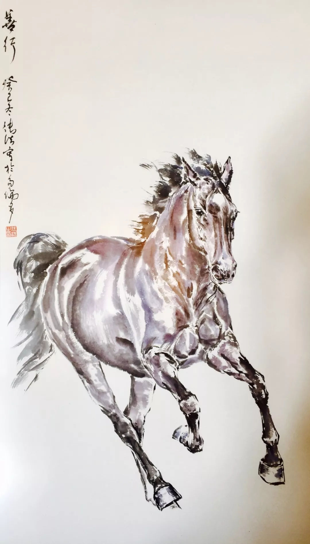 时至今日,我们又从张浩先生的作品中,读到了当代画马艺术的一种新境界