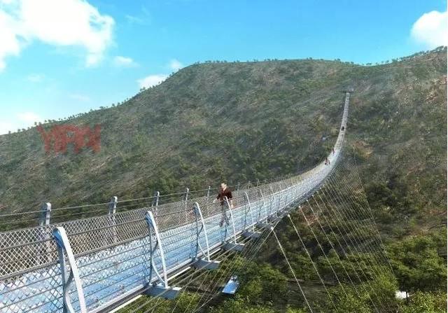 平山红崖谷玻璃栈道图片