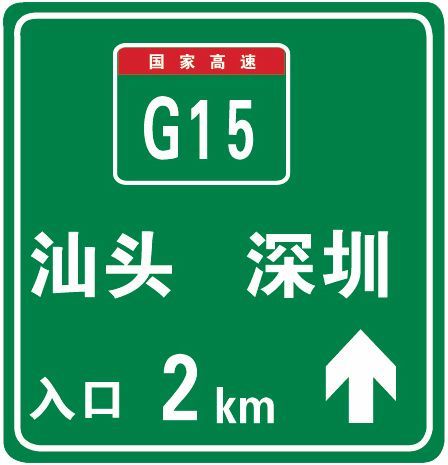 高速公路地点方向标志图片