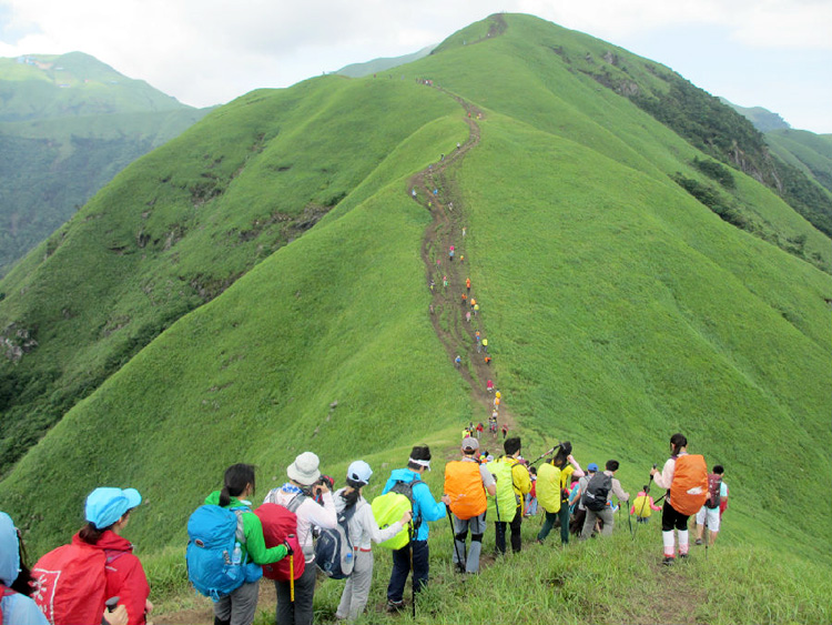 广州大巴出发武功山天上草原徒步初春爬山穿越观云海经典路线