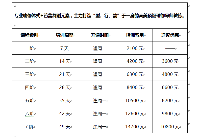 金珠特色舞韻瑜伽專業班2018火熱招生