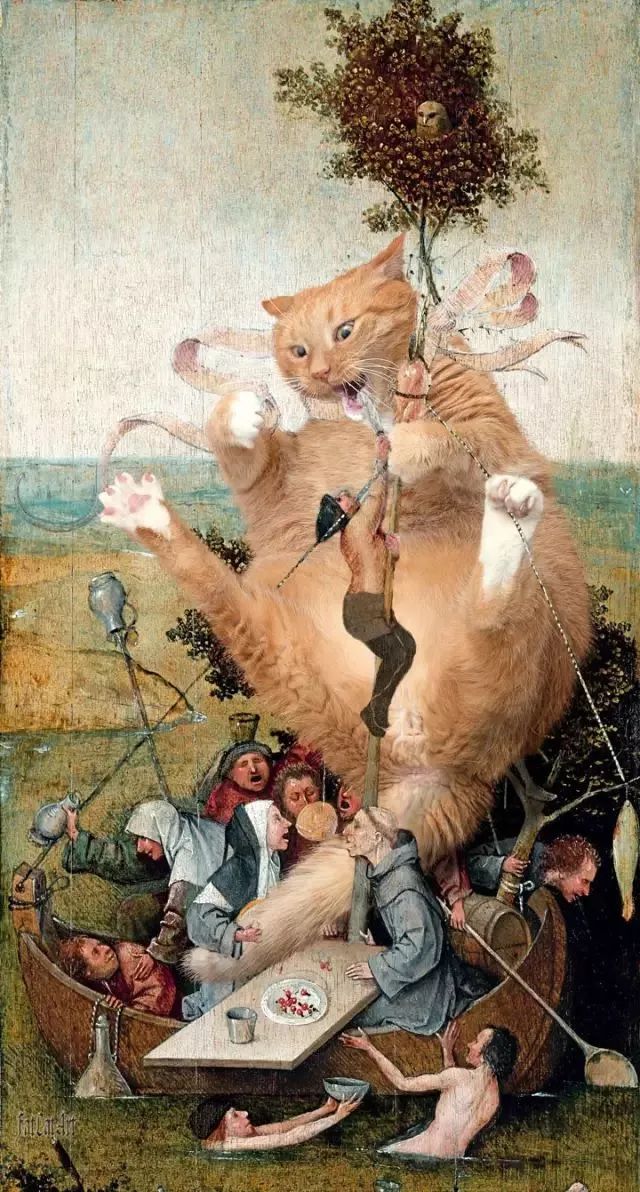 猫咪世界名画对应图片